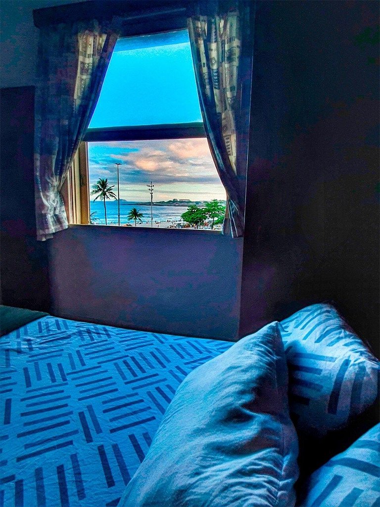 Apto com vista de Copacabana