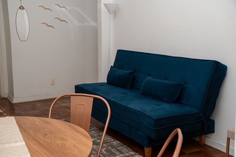 Apartamento Completo a 2 minutos da Praia do Leme