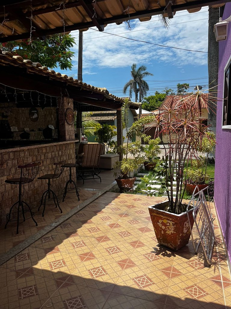Casa duplex c/ praia particular.